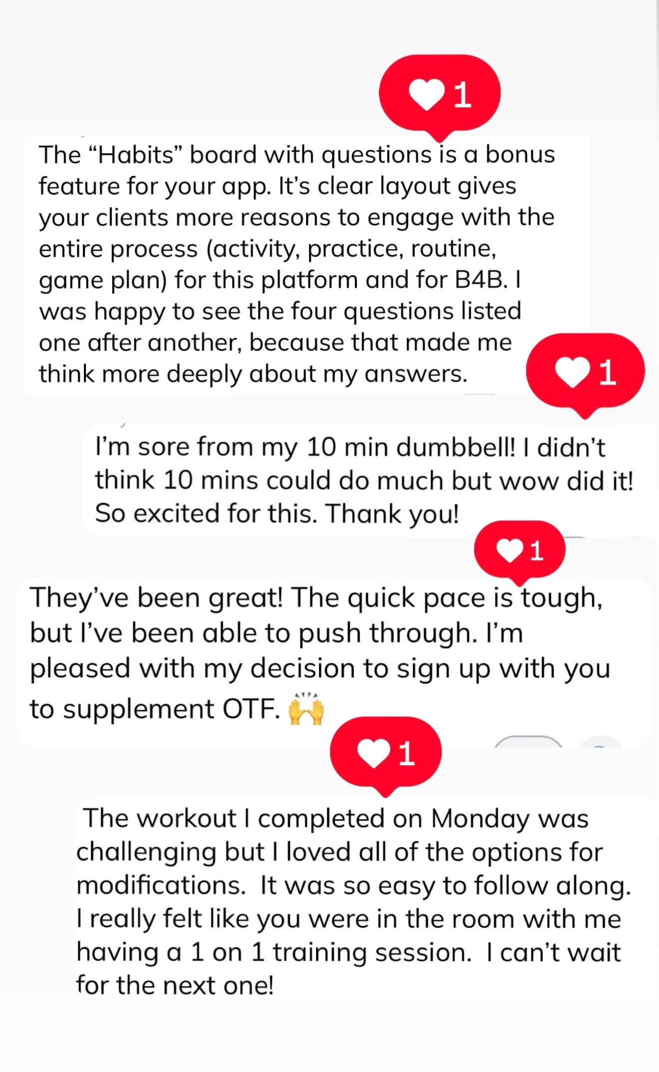 Built 4 Busy client testimonial screenshot 4